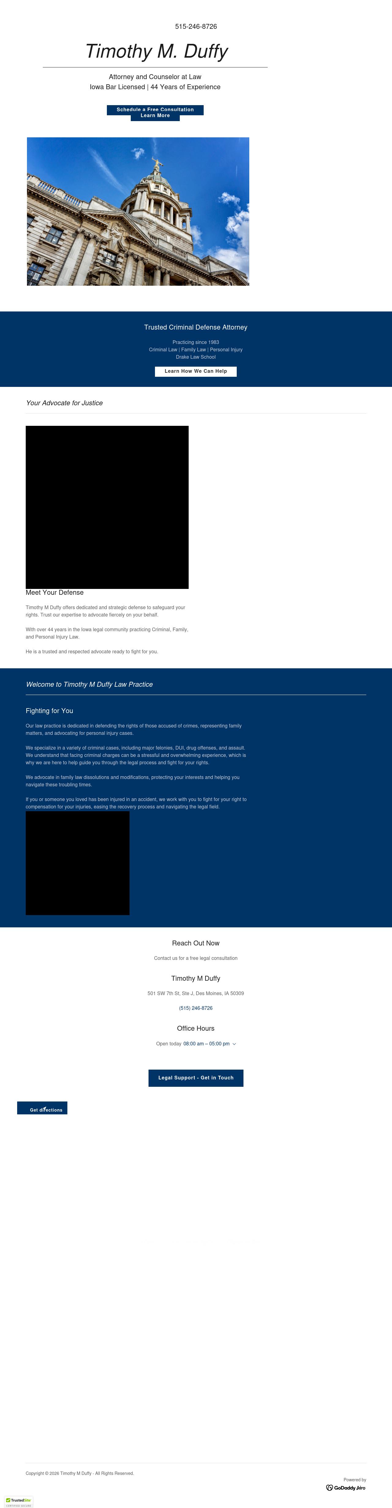 Timothy M. Duffy, P.C. - Des Moines IA Lawyers