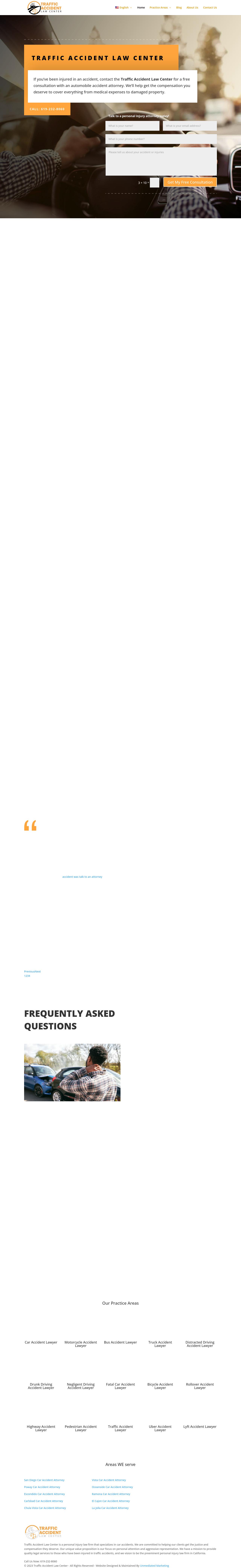 Traffic Accident Law Center - San Diego CA Lawyers