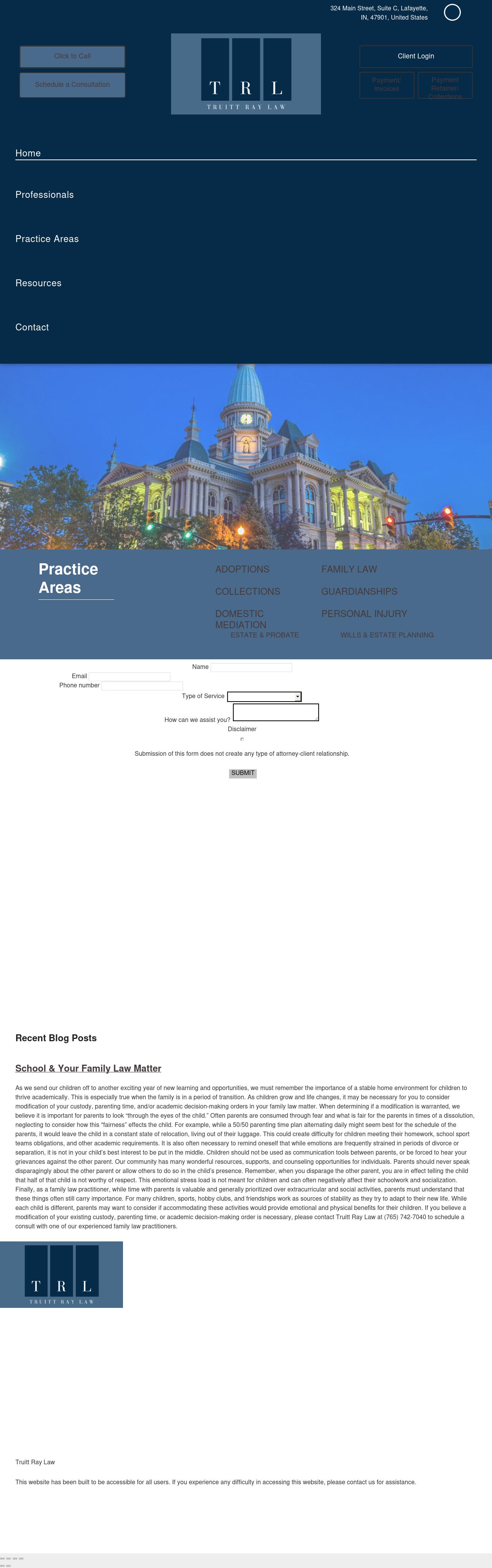 Truitt, Ray, Sharvelle & Eberhardt LLP - Lafayette IN Lawyers