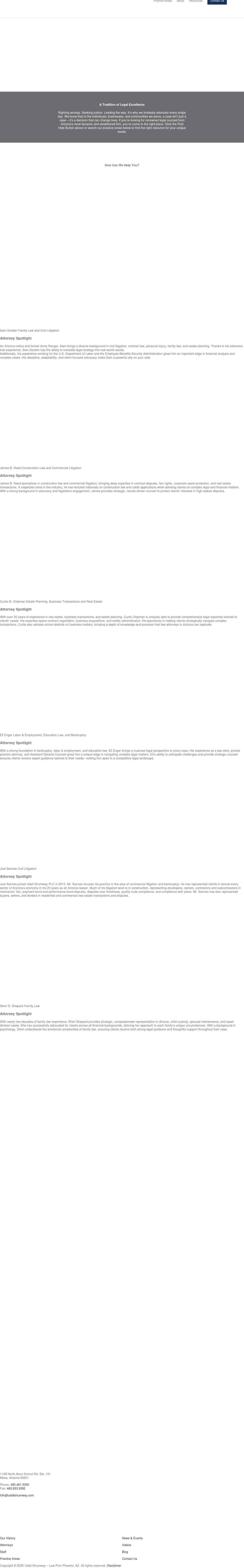 Udall Shumway PLC - Yuma AZ Lawyers