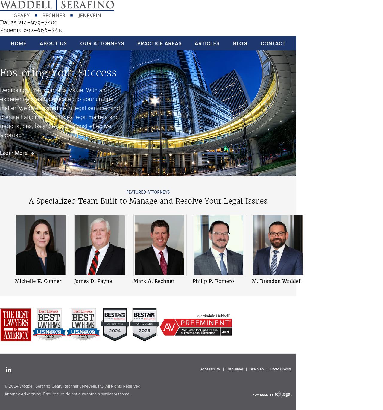 Vincent Lopez Serafino Jenevein, P.C. - Houston TX Lawyers