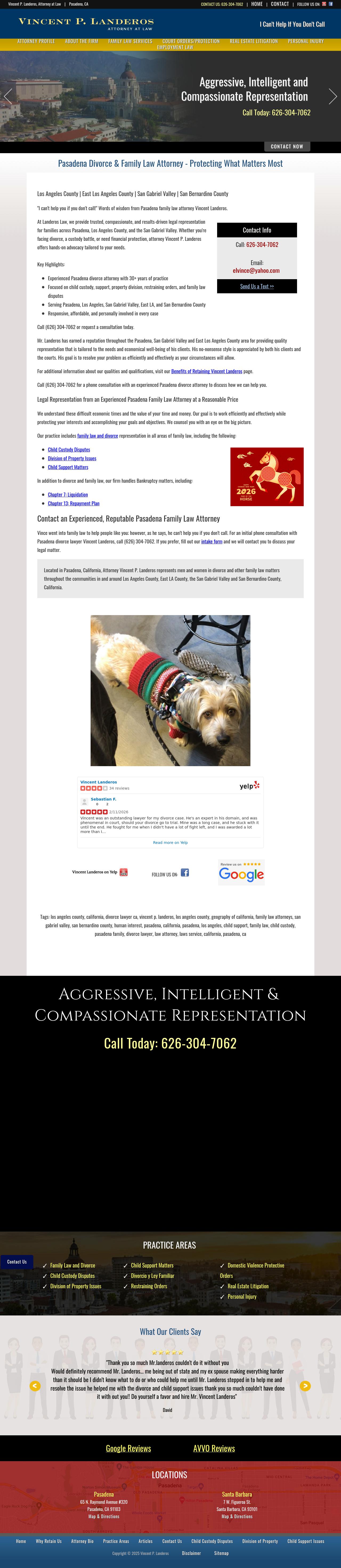 Vincent P. Landeros, Attorney at Law - Ontario CA Lawyers