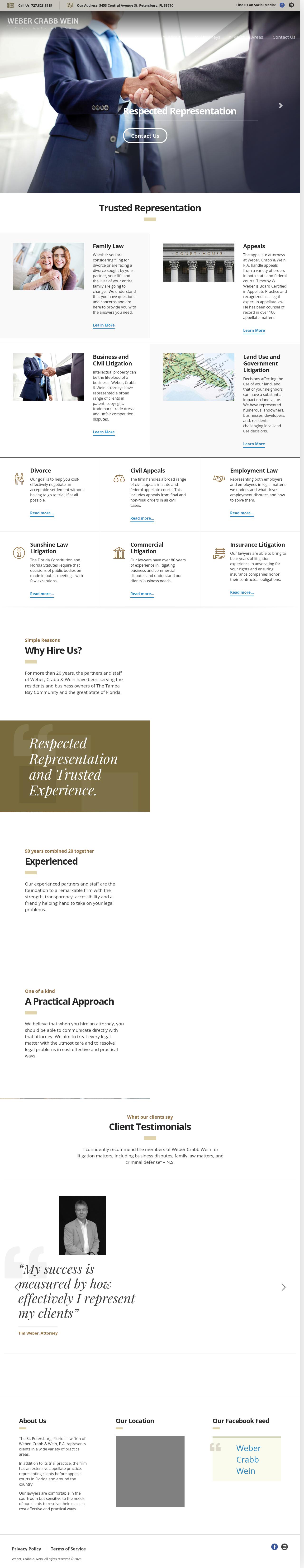 Weber, Crabb, & Wein P.A. - St. Petersburg FL Lawyers