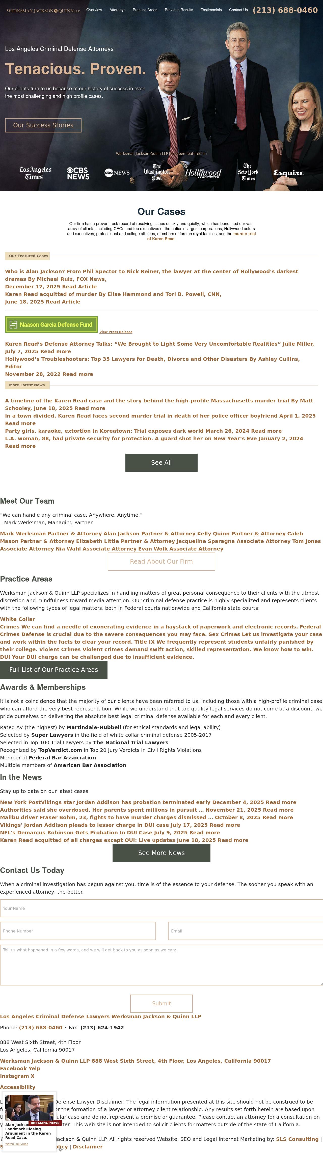 Werksman Jackson Hathaway & Quinn LLP - Los Angeles CA Lawyers