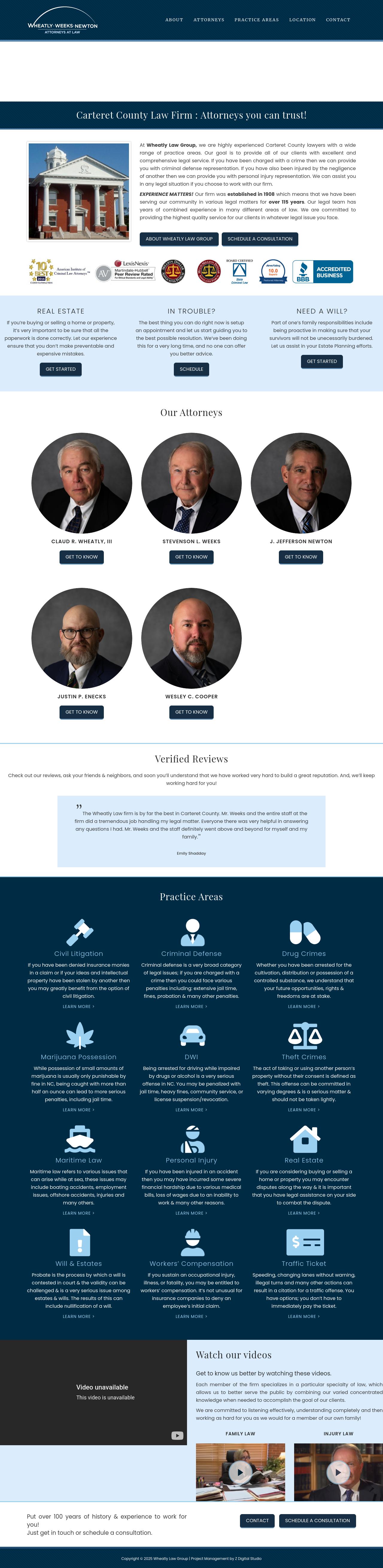 Wheatly Wheatly Weeks Lupton & Massie, P.A. - Beaufort NC Lawyers