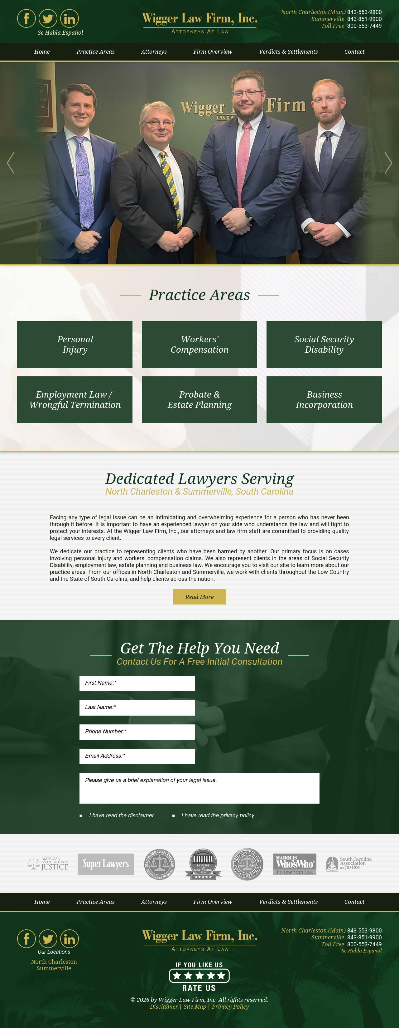 Wigger Law Firm Inc - North Charleston SC Lawyers