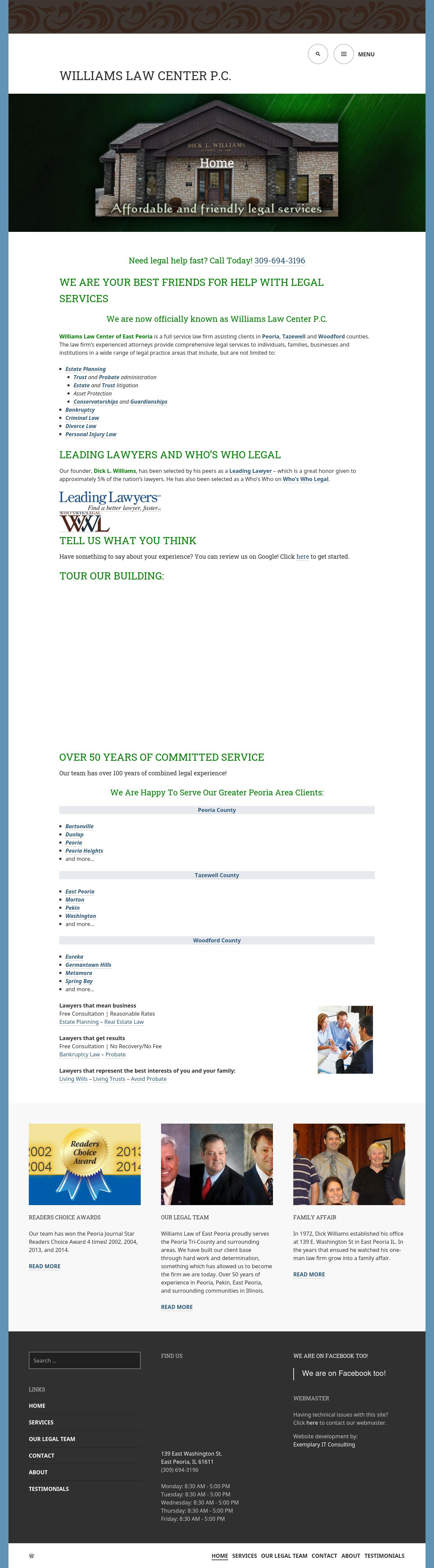 Williams, Williams & Bembenek PC - East Peoria IL Lawyers