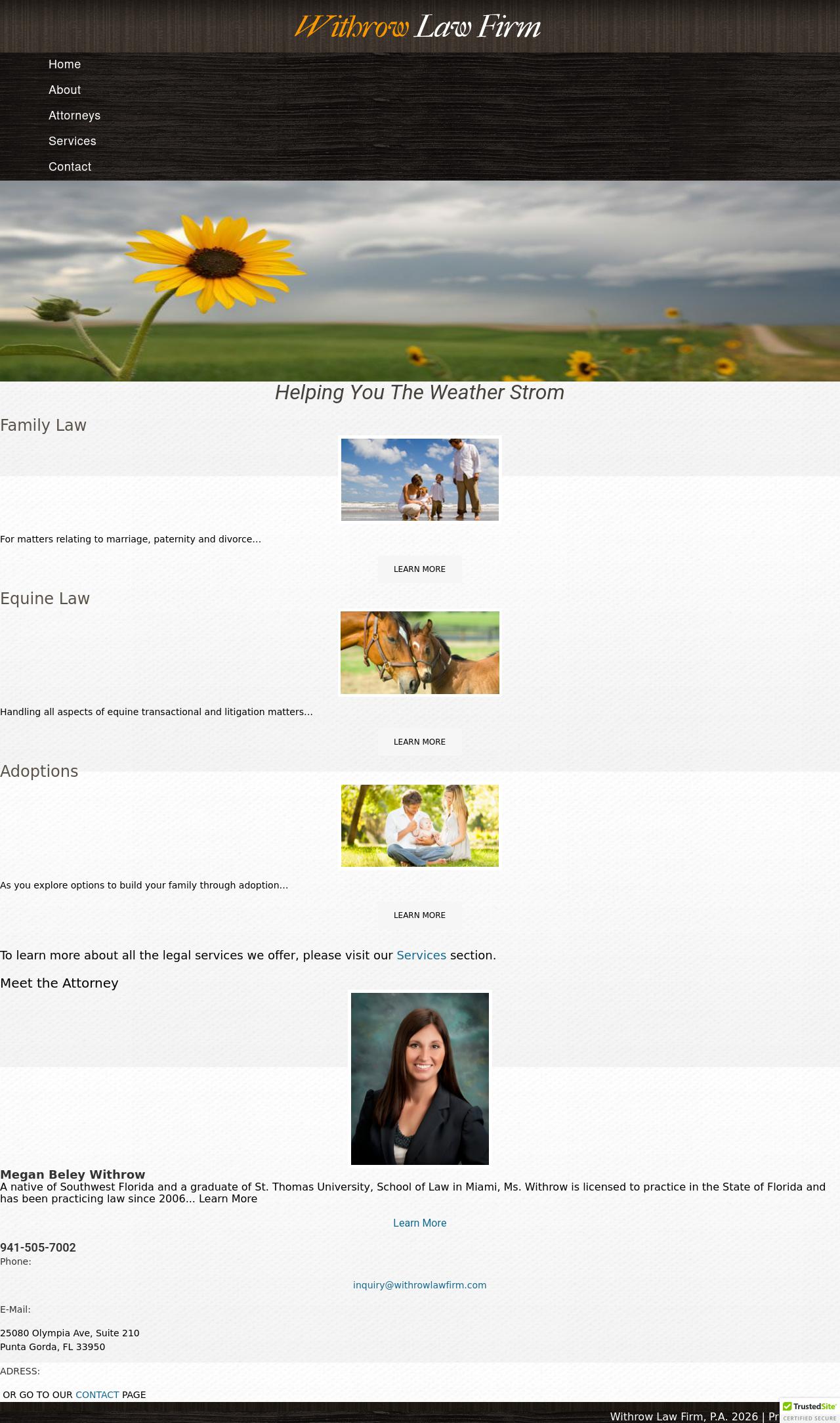 Withrow Law Firm, P.A. - Punta Gorda FL Lawyers