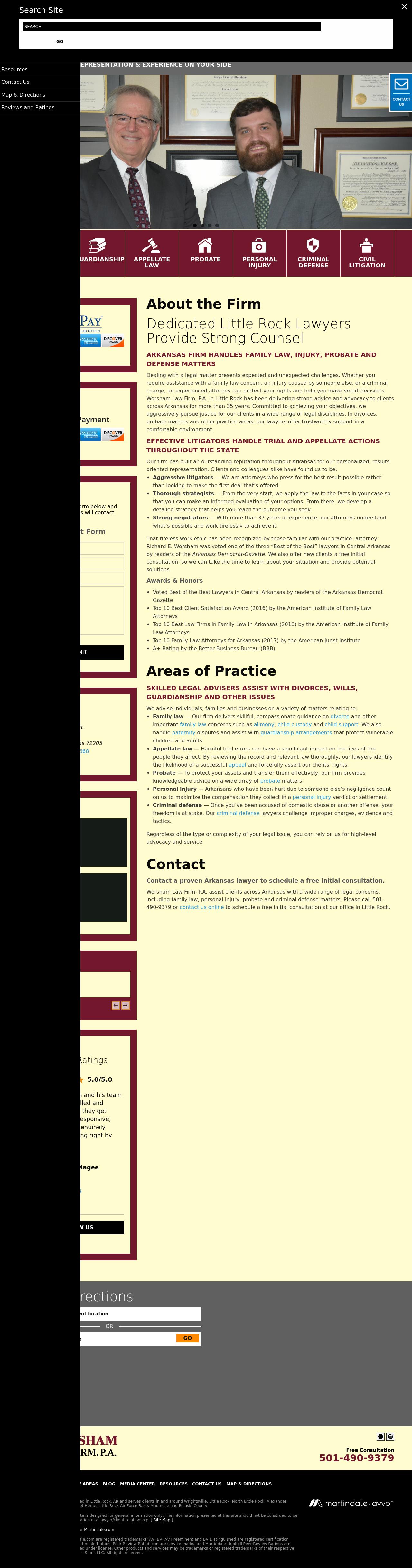 Worsham Law Firm, P.A. - Little Rock AR Lawyers