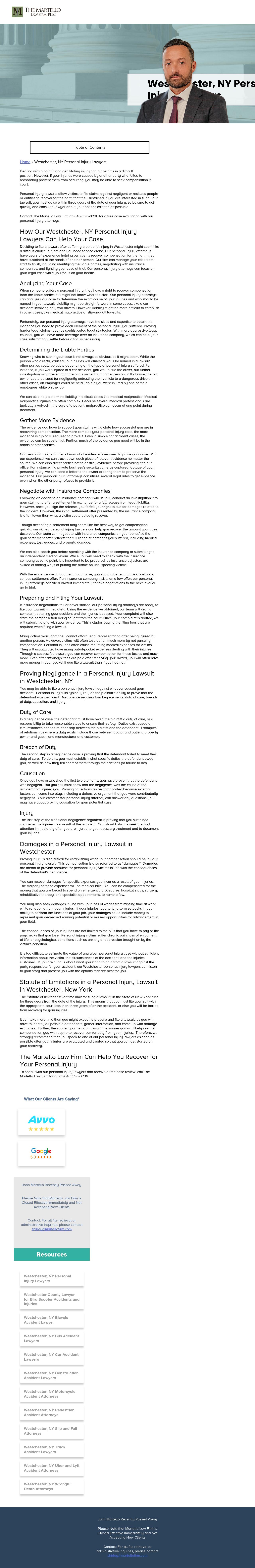 The Martello Law Firm - Yonkers NY Lawyers